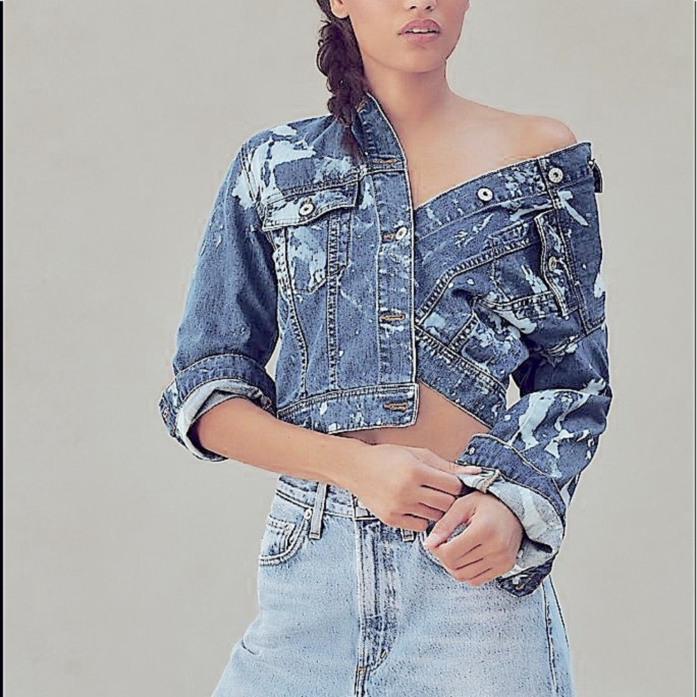 🆕{BB Dakota} Kane Light Acid Wash Denim Jacket